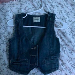 vintage cherokee jean vest